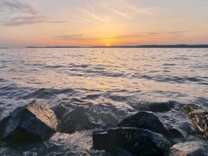 Hotel Zamárdi Balaton Sonnenuntergang Platan Hotel Zamárdi